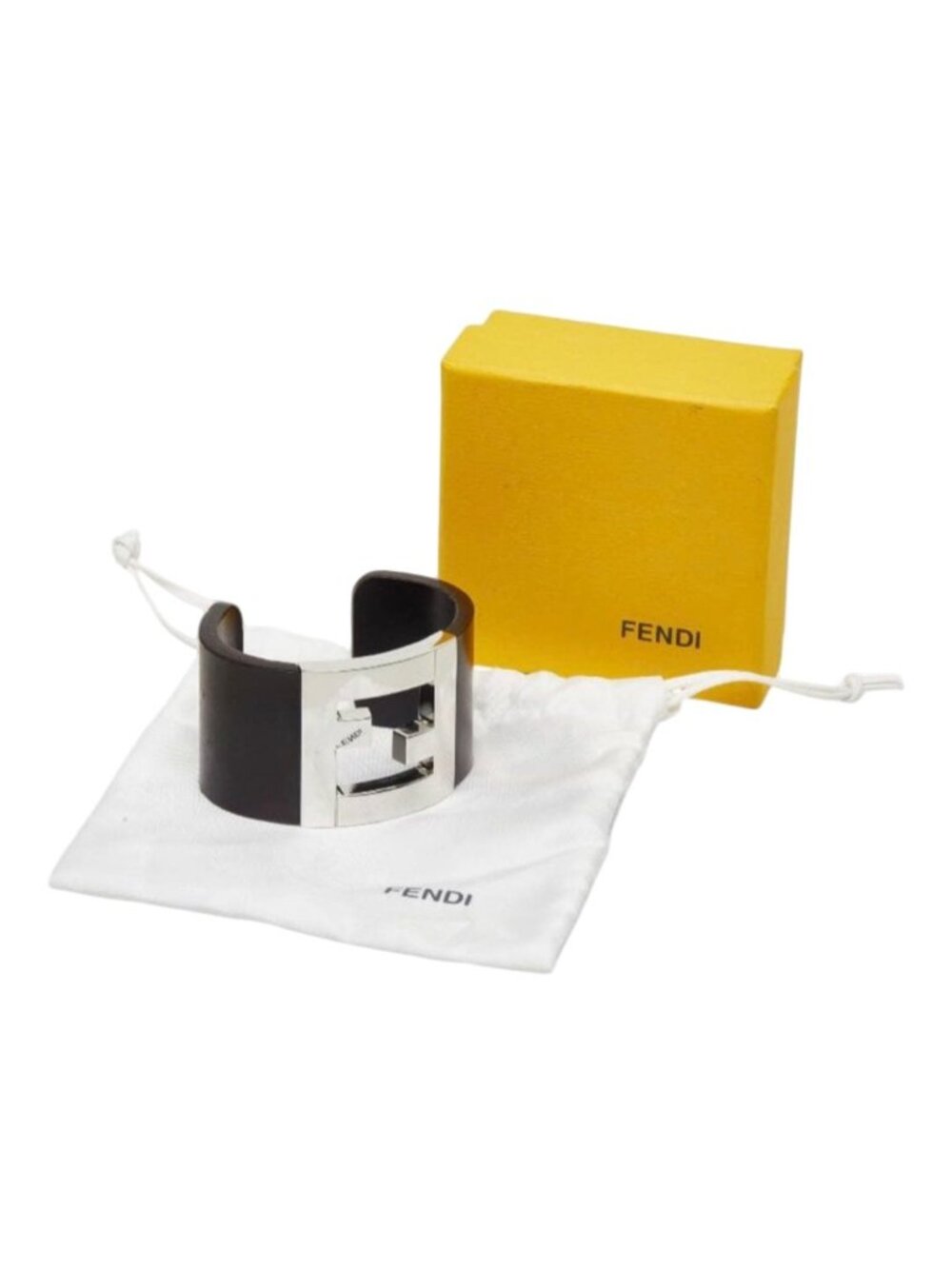 Fendi Calfskin Bangle Bracelet